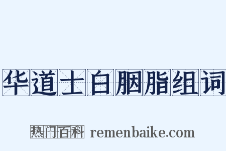 华道士白胭脂组词是什么意思的图片